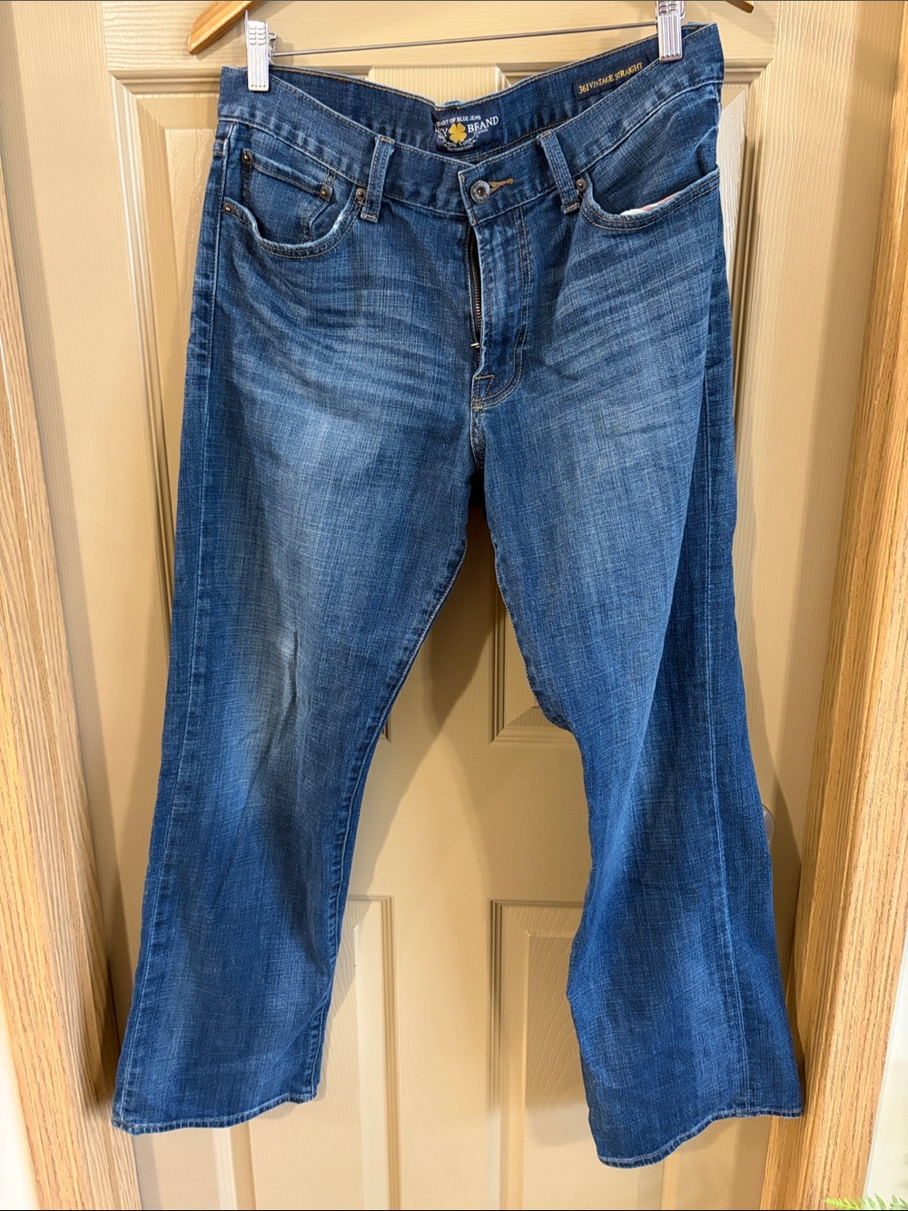 Lucky Brand Men's Dark Blue Straight Jeans